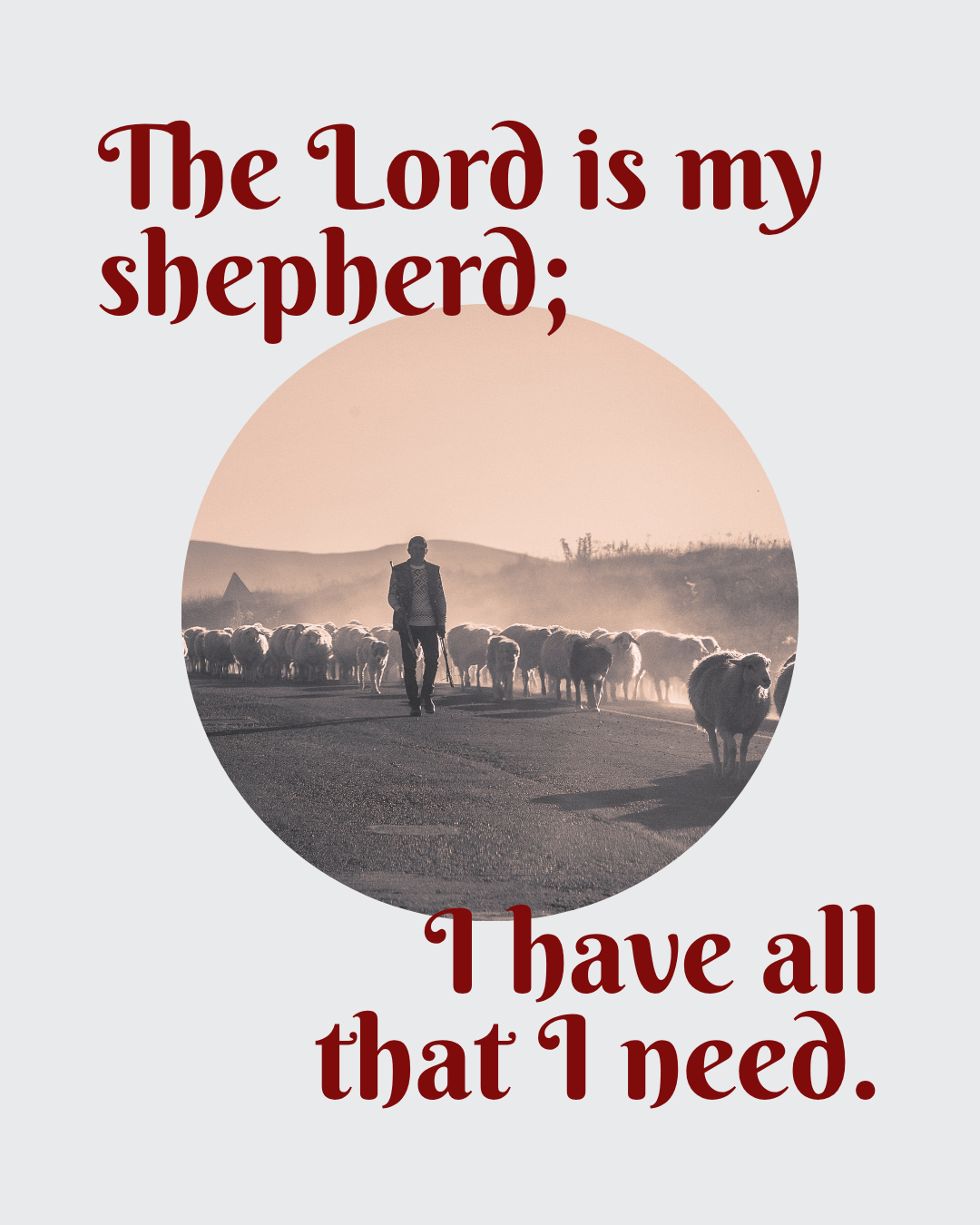 Led by the Shepherd, leading like the Shepherd