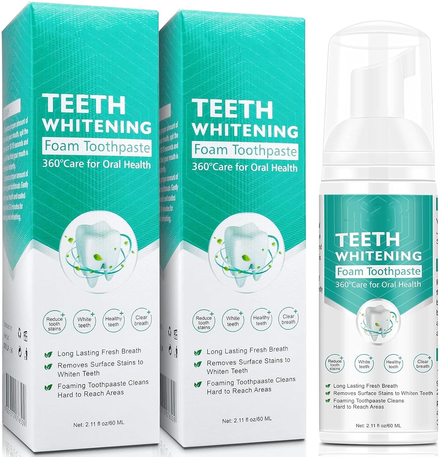 Foam toothpaste