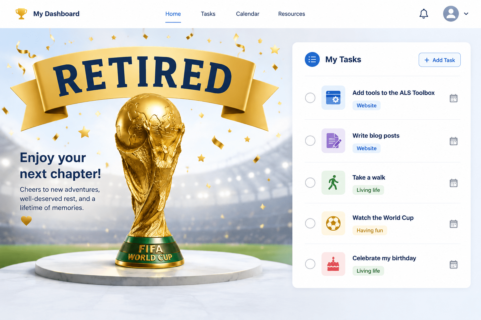 Retirement, the World Cup, and backlogs