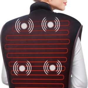 Back massager with heat